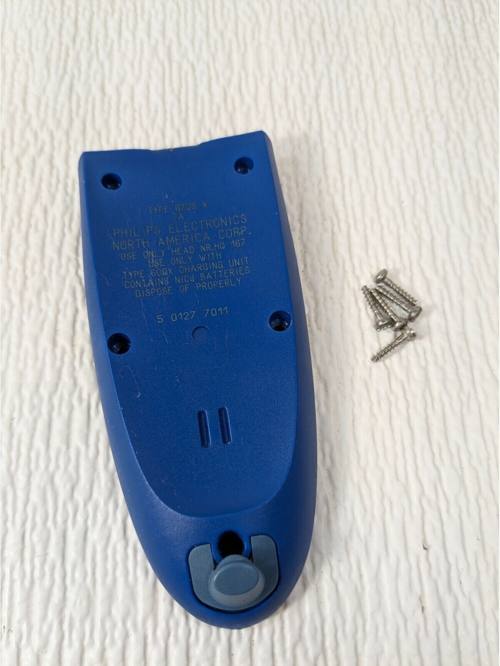Philips Norelco Advantage 6705X 6705 X Electric Shaver razor BACK PANEL COVER